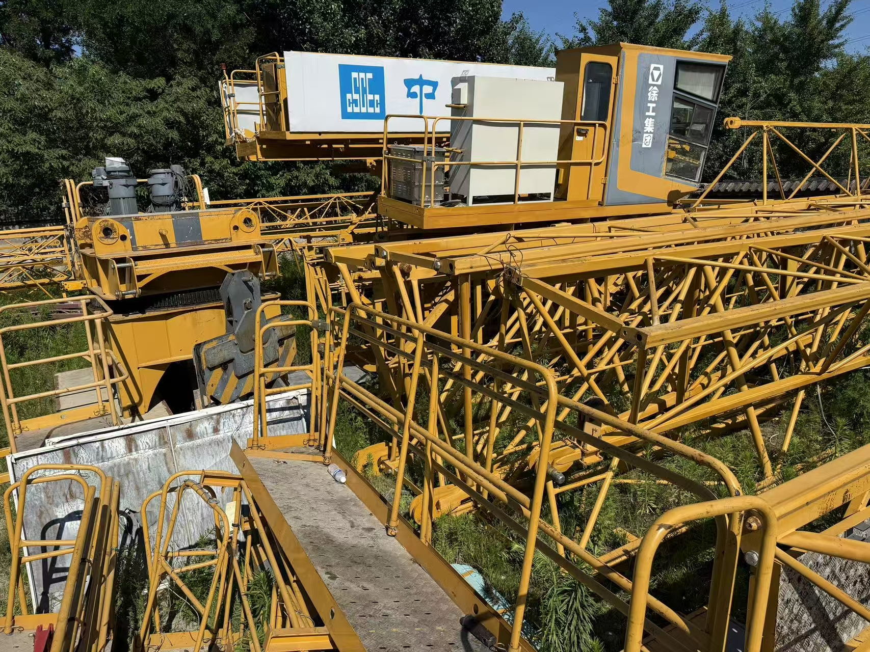 2021 Used XCMG 6515-10 Flat-Top Tower Crane with L46 Mast Section 5